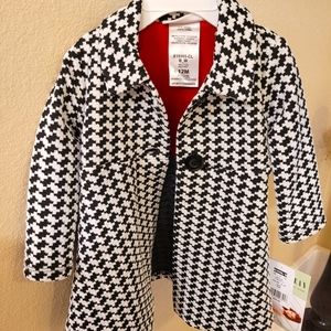 Hounds Tooth Black & White Jacket & Dress Set